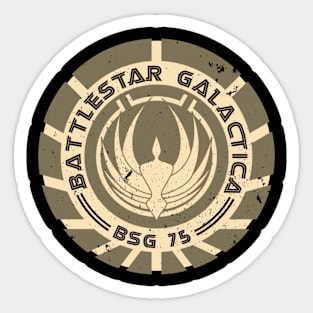 Battlestar Galactica BSG 75 logo Sticker